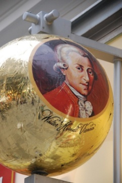 Mozarts Chocolate Ball shop sign